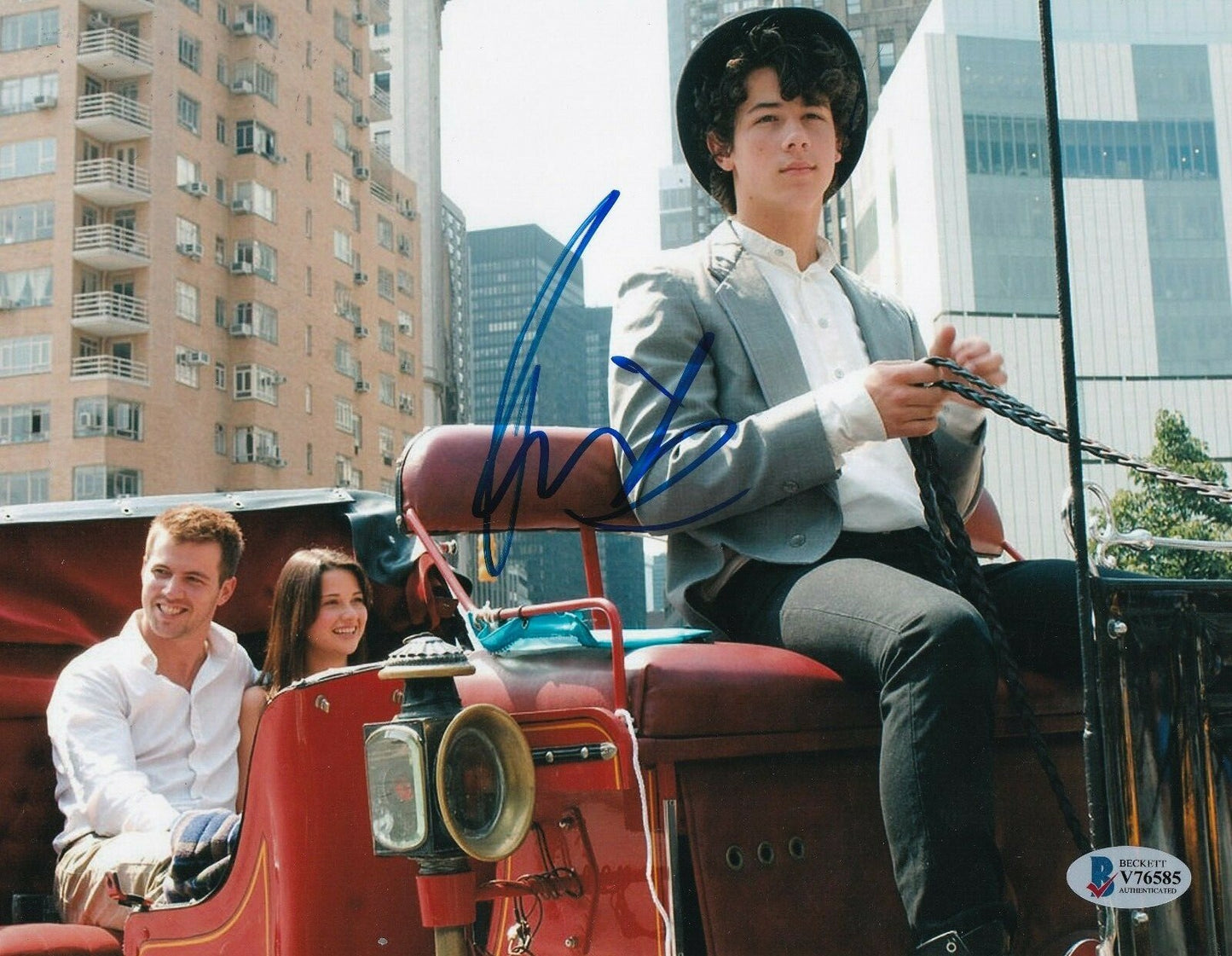 NICK JONAS signed (JONAS BROTHERS) Camp Rock Movie 8X10 photo BECKETT BAS V76585