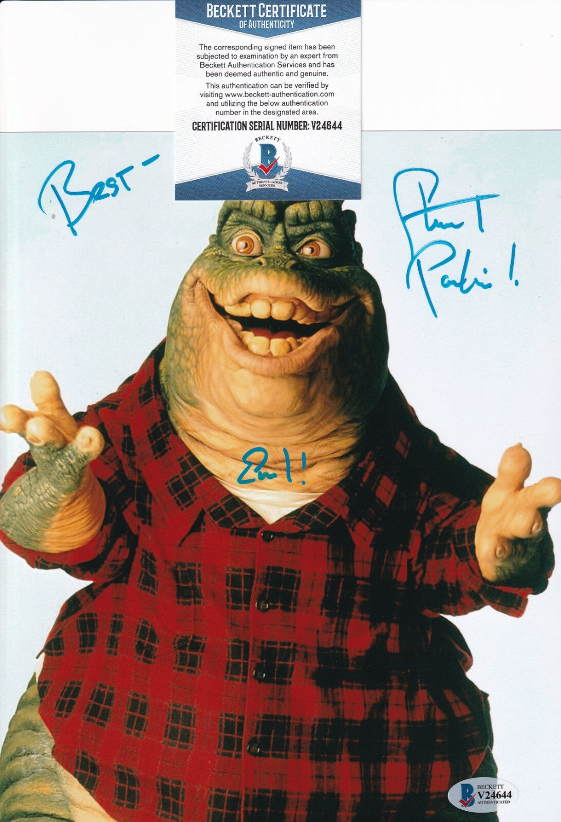 STUART PANKIN signed (DINOSAURS) autographed 8X10 photo BECKETT BAS V24644