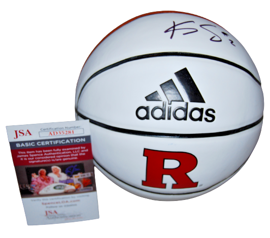 KAHLEAH COPPER signed (RUTGERS) WNBA Chicago Sky Mini 7" basketball JSA AD35281