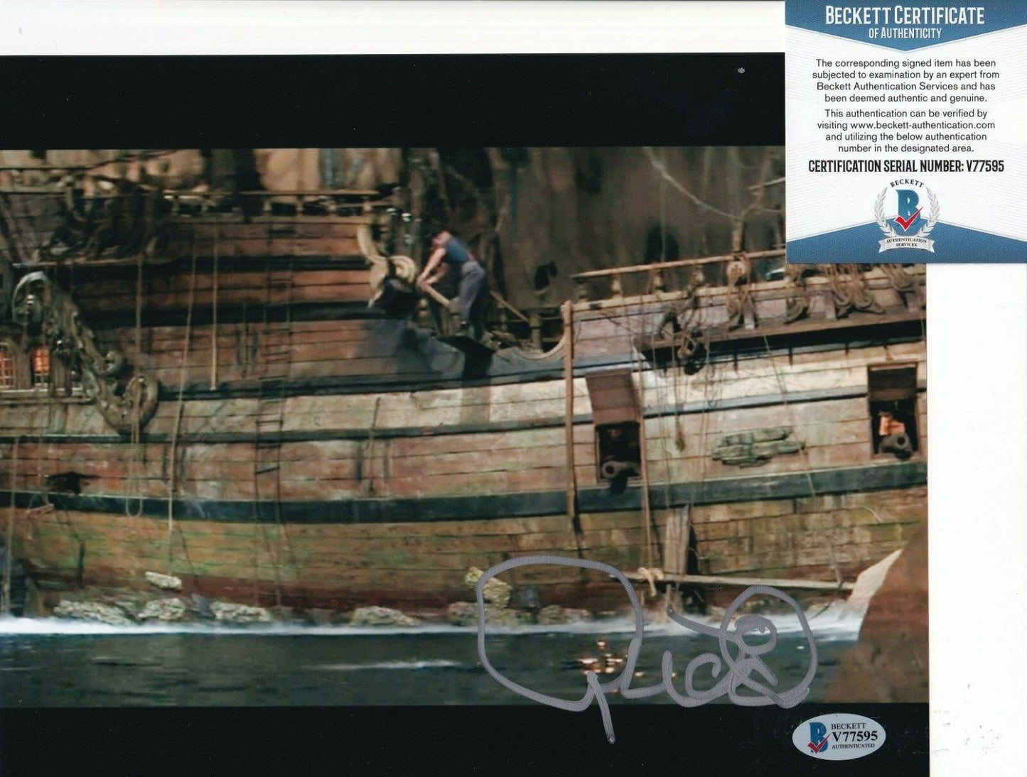 RANDELL WIDNER signed (THE GOONIES) SLOTH Movie 8X10 photo BECKETT BAS V77595
