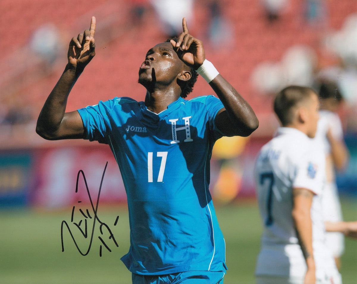 ALBERTH ELIS signed (HOUSTON DYNAMO) MLS SOCCER *HONDURAS* 8X10 photo W/COA #1