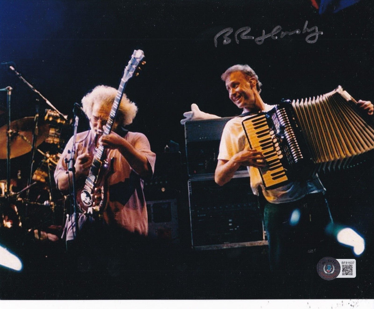 BRUCE HORNSBY signed (GREATFUL DEAD) Jerry Garcia 8X10 photo BECKETT BF81637