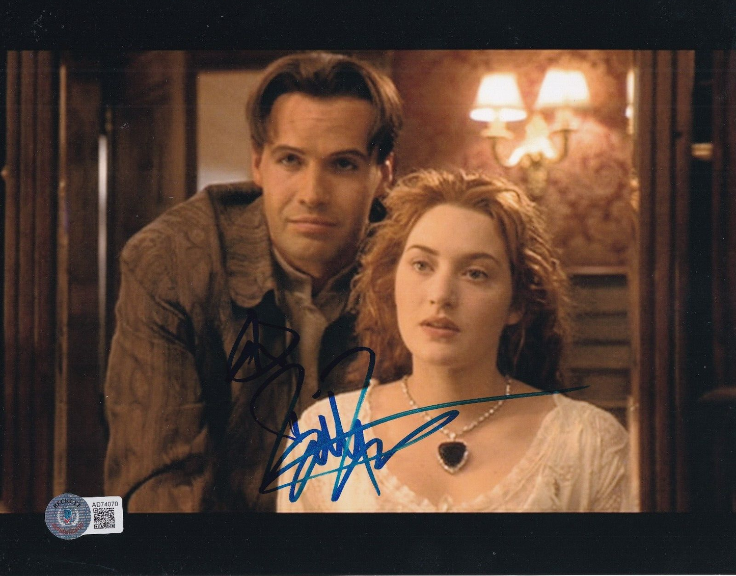 BILLY ZANE signed (TITANIC) Cal Hockley Movie 8X10 photo BECKETT BAS AD74070