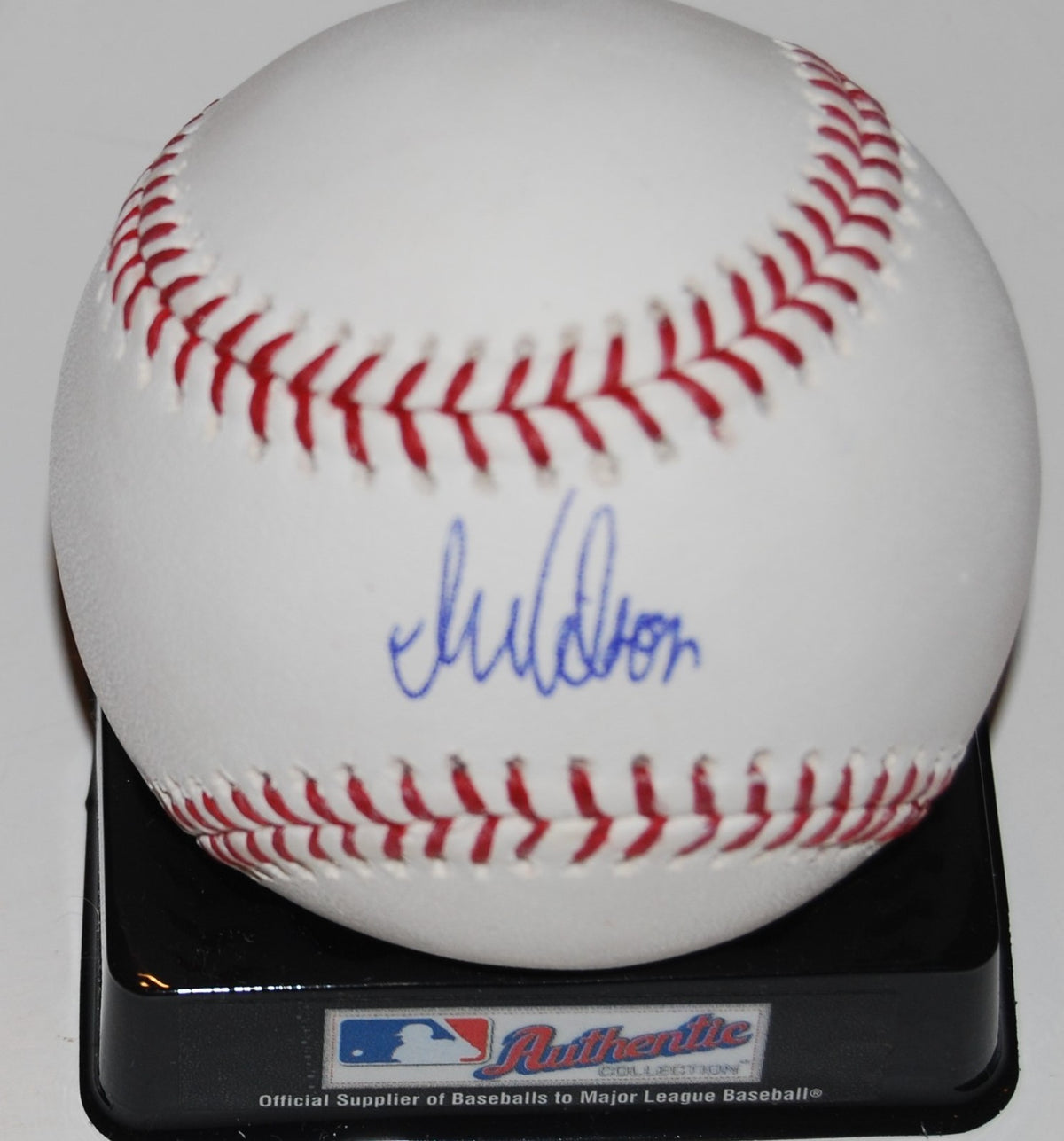 IZZY WILSON signed OML Major League baseball (ATLANTA BRAVES) W/COA