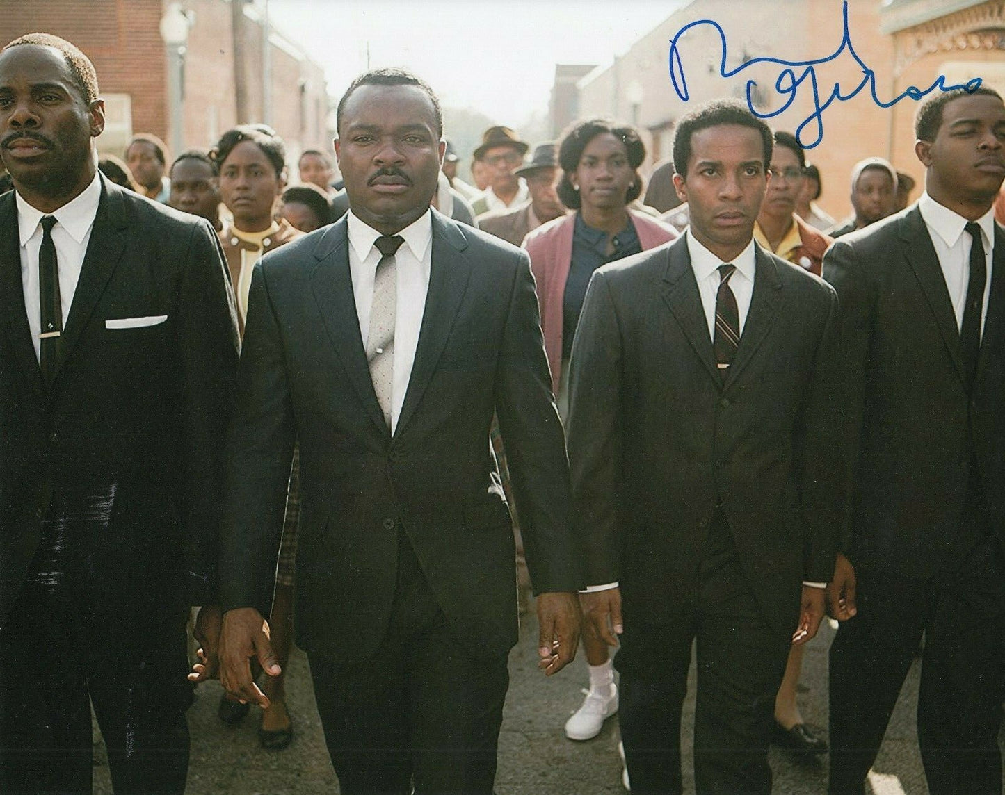 DAVID OYELOWO signed (SELMA) MOVIE 8X10 photo *Dr Martin Luther King* W/COA #3