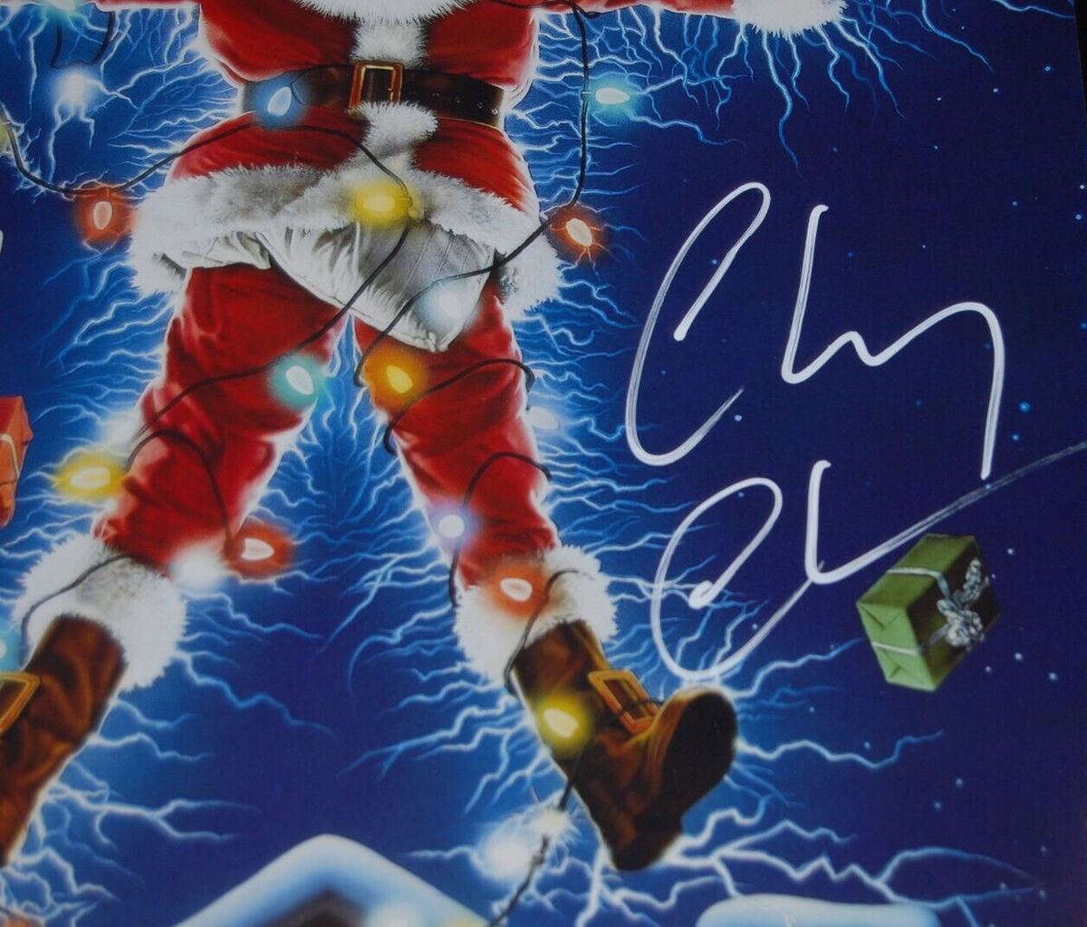CHEVY CHASE signed (CHRISTMAS VACATION) Griswold 12x18 Movie poster photo JSA