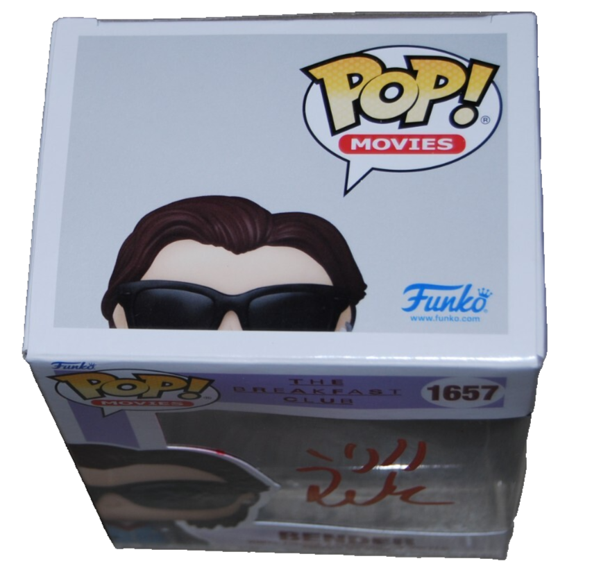 JUDD NELSON signed (THE BREAKFAST CLUB) Bender Funko pop #1657 BECKETT BS38074