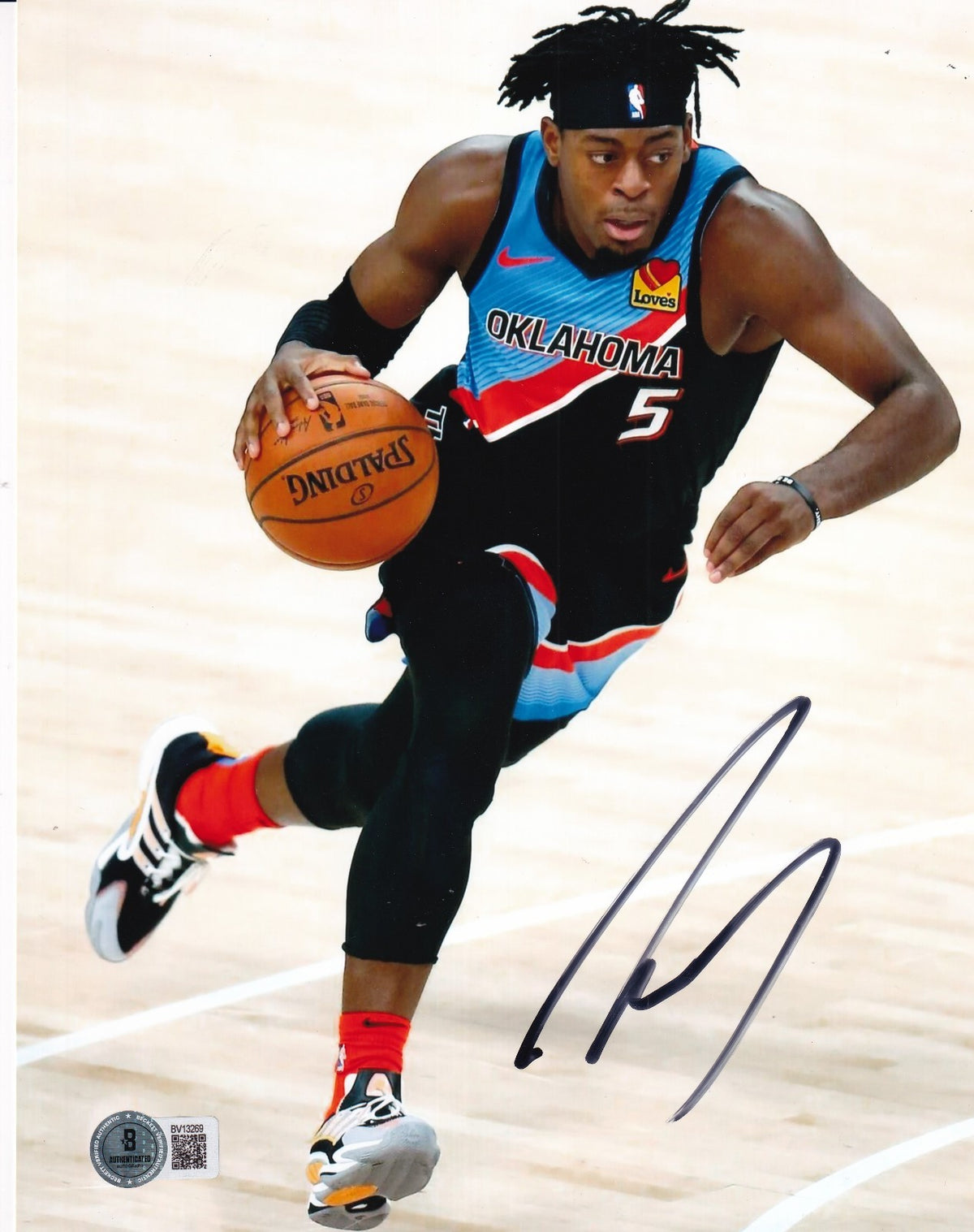 LUGUENTZ DORT signed OKLAHOMA CITY THUNDER basketball 8X10 photo BECKETT BV13269