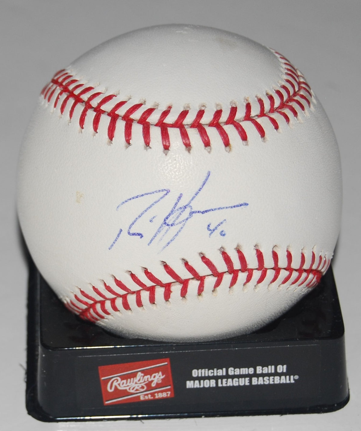 RICH HARDEN signed OML baseball *OAKLAND ATHLETICS A'S* W/COA RANGERS CUBS