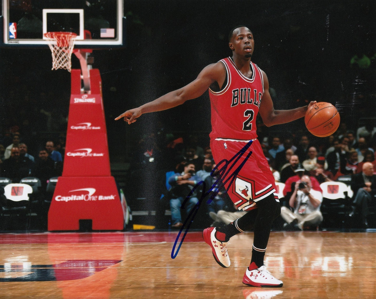 JERIAN GRANT signed (CHICAGO BULLS) autographed BASKETBALL 8X10 photo W/COA #4