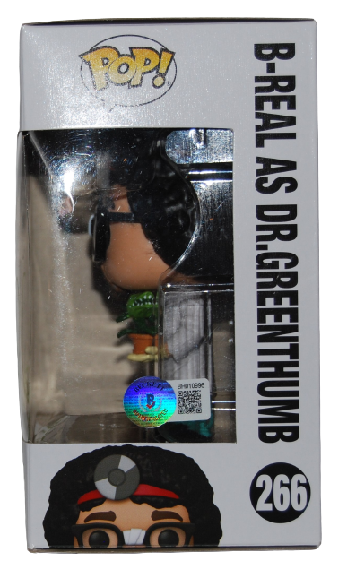 B-REAL signed (DR GREENTHUMB) #266 Funko Pop Cypress Hill BECKETT BAS BH010996
