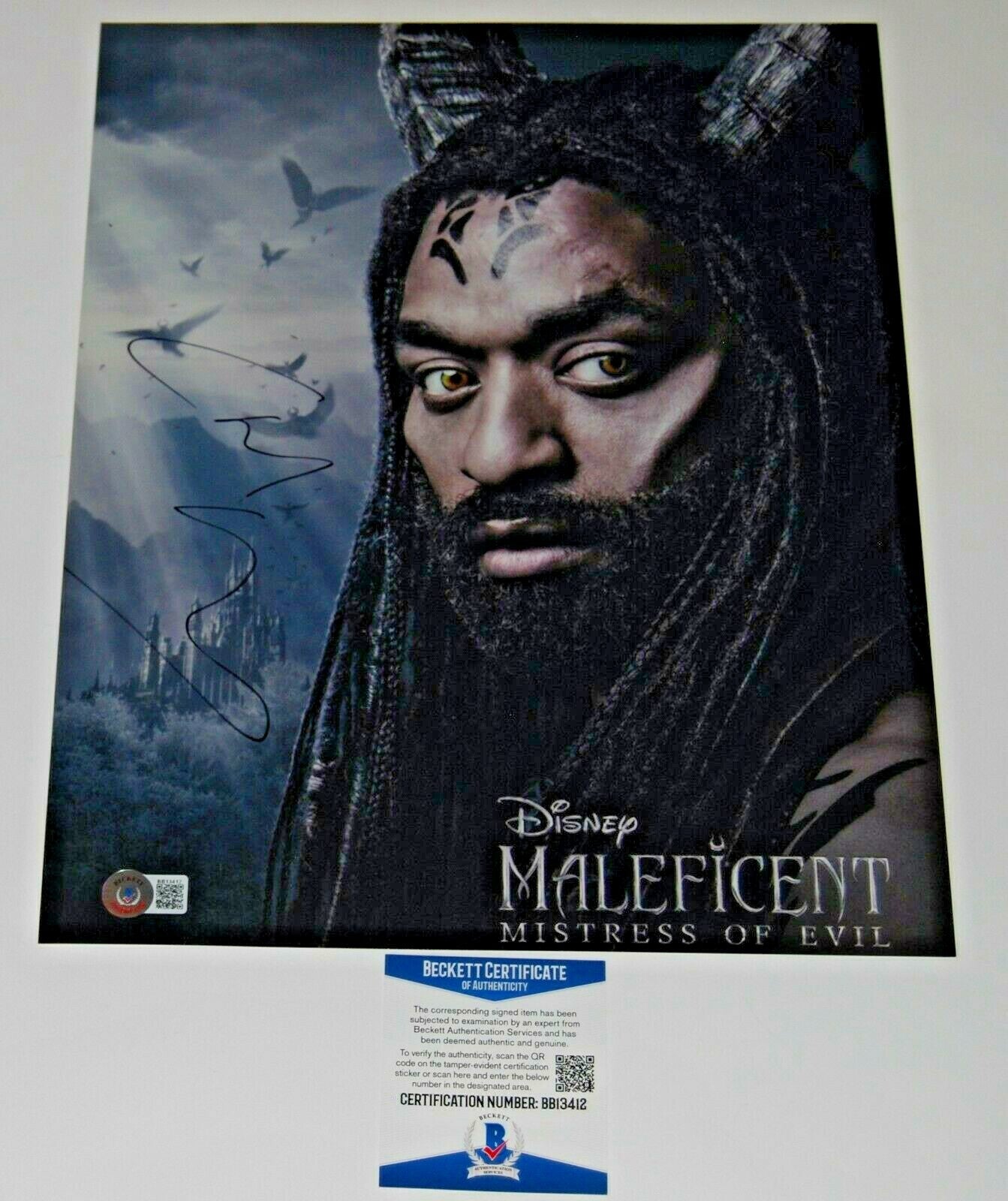 CHIWETEL EJIOFOR signed (MALEFICENT) Conall Movie 11X14 photo BECKETT BB13412