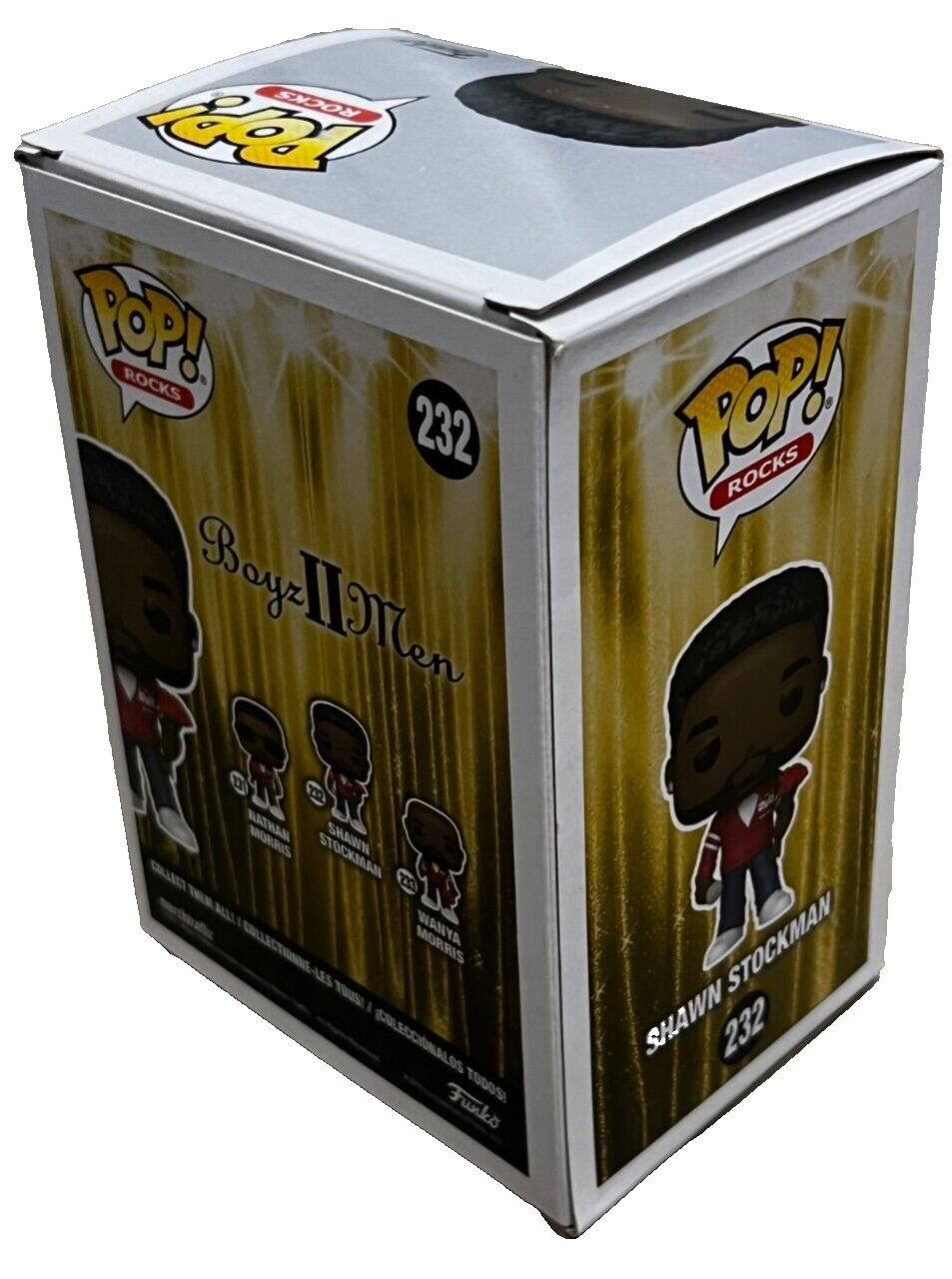 SHAWN STOCKMAN signed (BOYS II MEN) #232 Funko Pop Rocks! BECKETT BAS BP09608