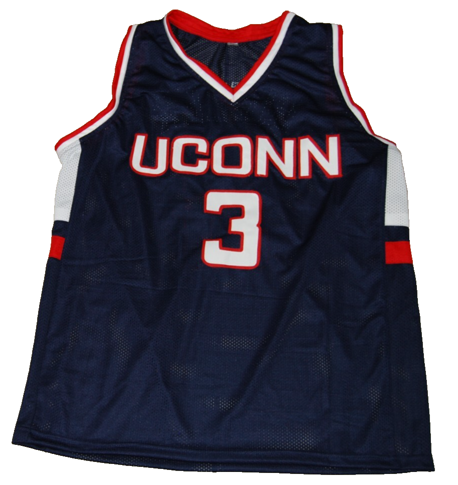 CARON BUTLER signed (UCONN HUSKIES) #3 basketball jersey BECKETT BAS BS38366