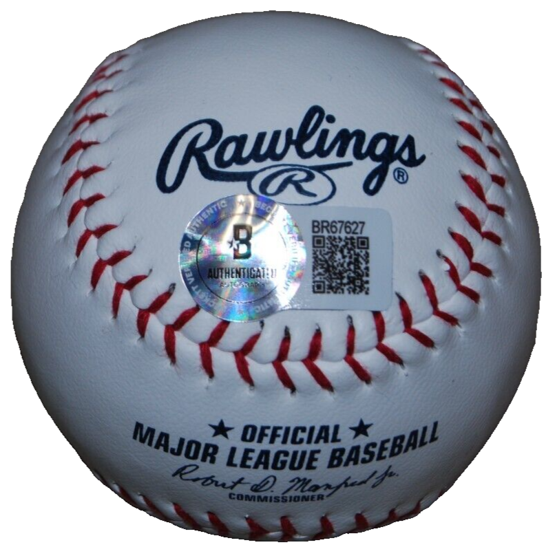 JEREMIAH PAPROCKI signed (CHICAGO CUBS) MLB logo baseball BECKETT BR67627
