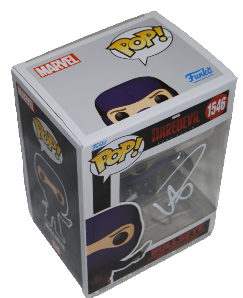 WILSON BETHEL signed (DAREDEVIL) BULLSEYE Funko Pop #1546 BECKETT BY085865