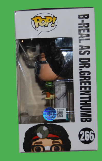 B-REAL signed (DR GREENTHUMB) #266 Funko Pop Cypress Hill BECKETT BAS BH014004