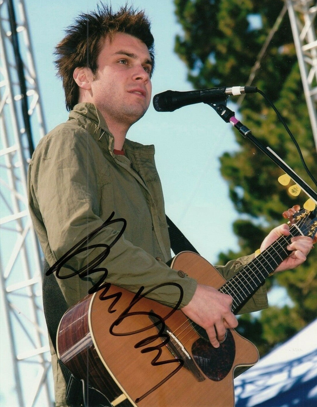 HOWIE DAY signed (COLLIDE) Music Singer 8X10 photo *Longest Night* W/COA #1