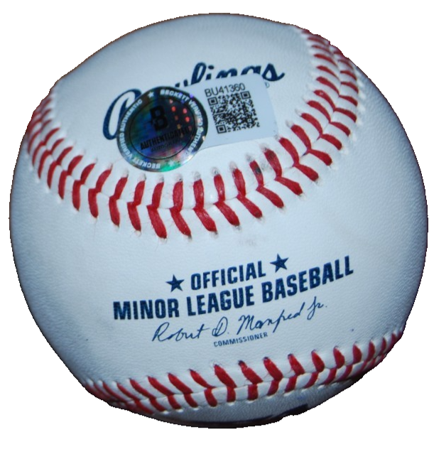 JARED KOENIG signed (MILWAUKEE BREWERS) minor league ball BECKETT BAS BU41360