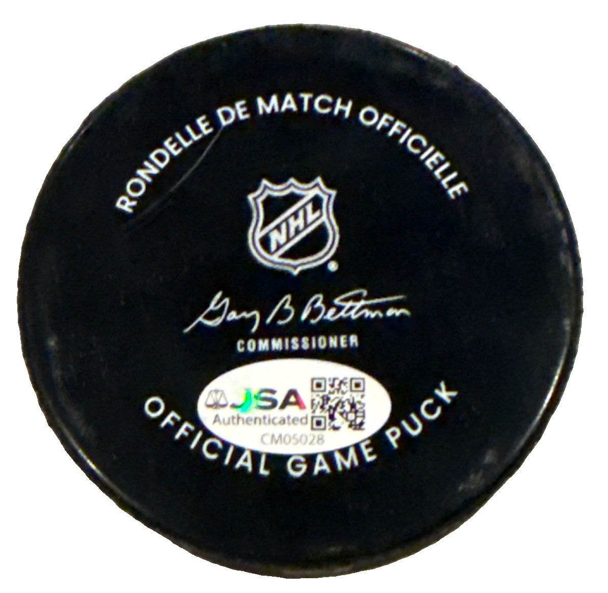 SERGEI MURASHOV signed (PITTSBURGH PENGUINS) hockey game puck JSA CM05028