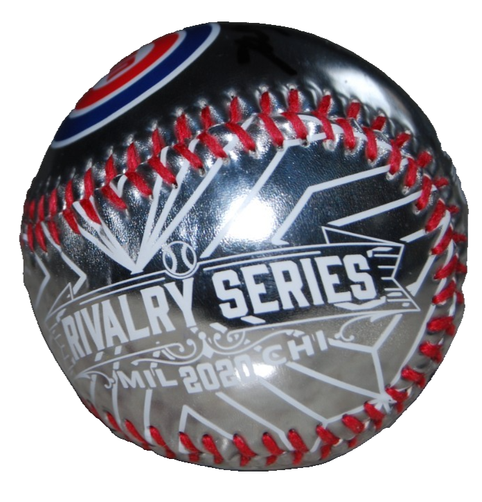 KYLE HENDRICKS signed (CHICAGO CUBS) Rivalry Series Logo baseball JSA CL06510