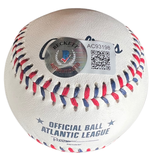 JACK MCDOWELL signed (CHICAGO WHITE SOX Atlantic League baseball BECKETT AC93198