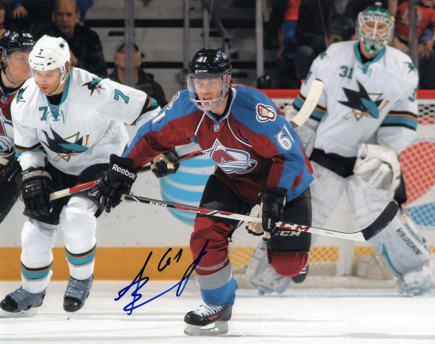 Andre Benoit signed 8x10 Photo w/COA Colorado Avalanche Hockey #1