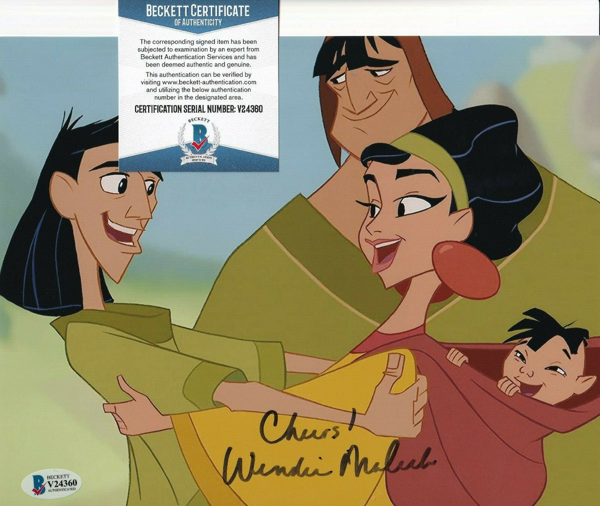 WENDIE MALICK signed (THE EMPEROR'S NEW GROVE) 8X10 photo BECKETT BAS V24360