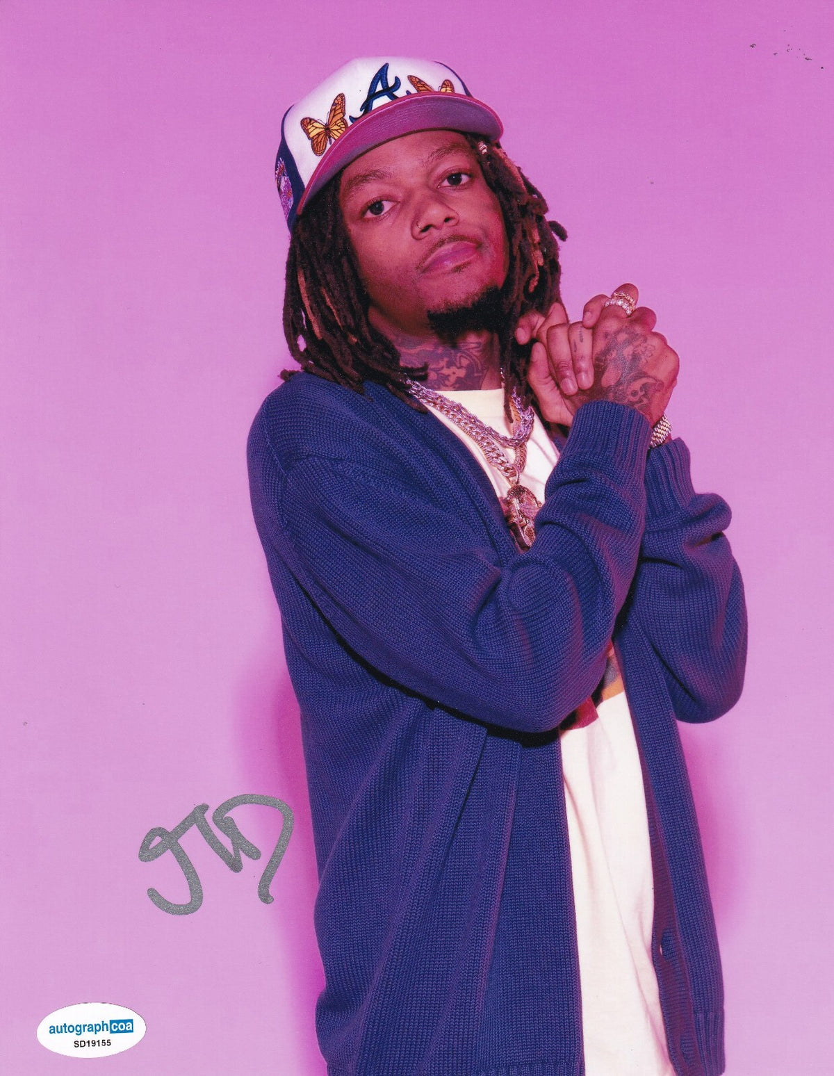 JID signed (DREAMVILLE) Music J.I.D LIGHTS OUT Rapper 8X10 photo ACOA SD19155