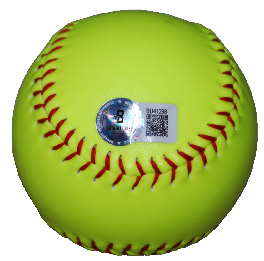 MORGAN ZERKLE signed (BANDITS) MARSHALL USA Softball 11" BECKETT BAS BU41298