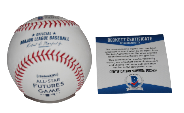 YOAN MONCADA signed (CHICAGO WHITE SOX) 2017 Futures MLB baseball BECKETT BAS