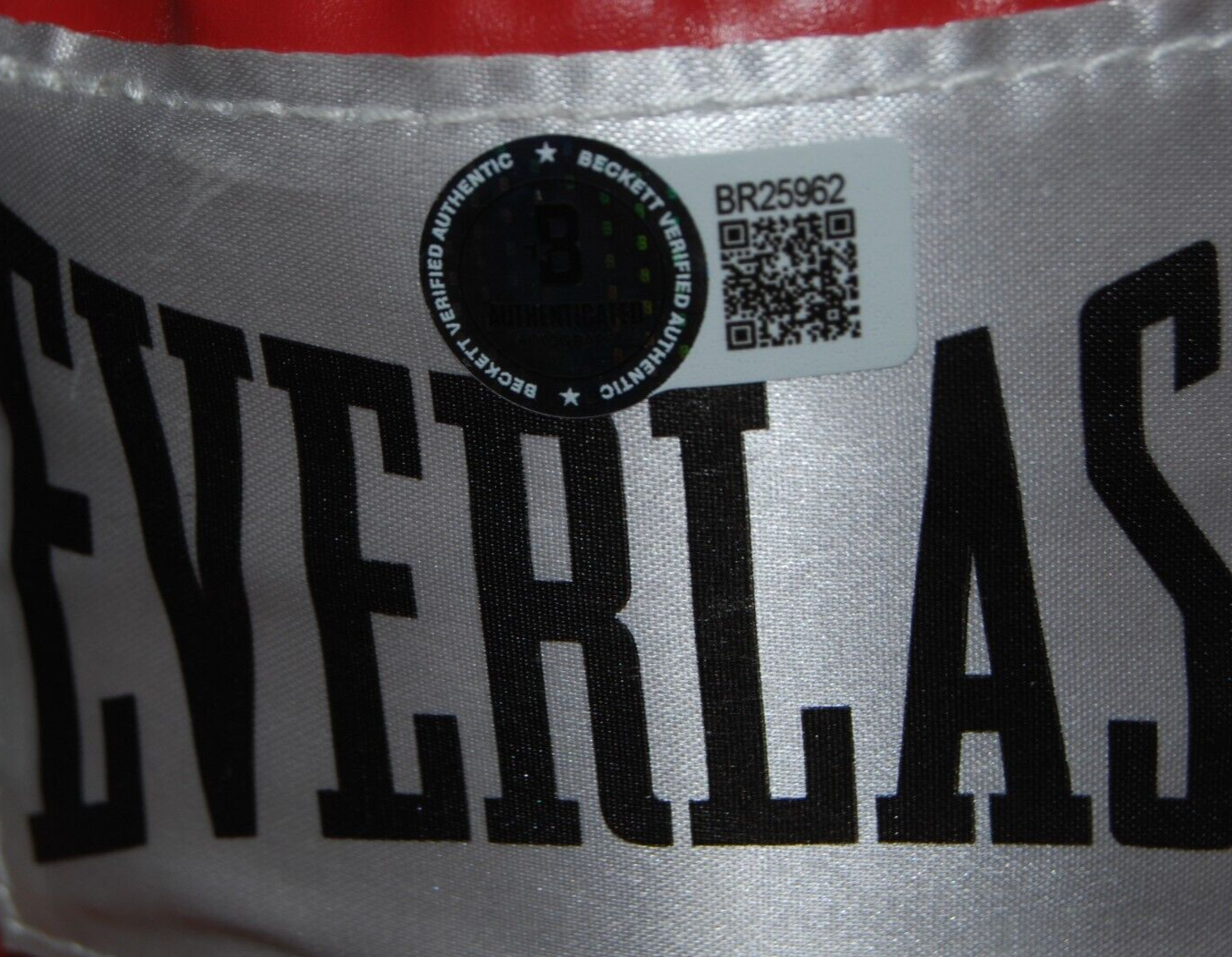 JIMMY LENNON JR signed (BOXING ANNOUNCER) Everlast Boxing glove BECKETT BR25962