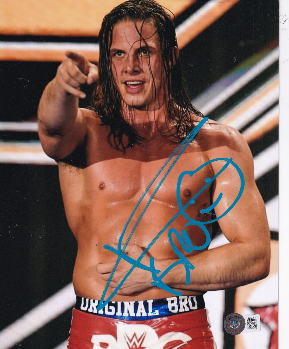 MATT RIDDLE signed (WWE) WRESTLING RAW 8X10 photo BECKETT BAS BJ79353