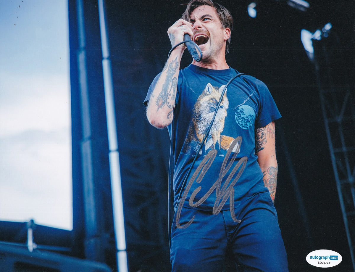 ANTHONY GREEN signed (SAOSIN) Lead Singer L.S. DUNES photo ACOA SD29773