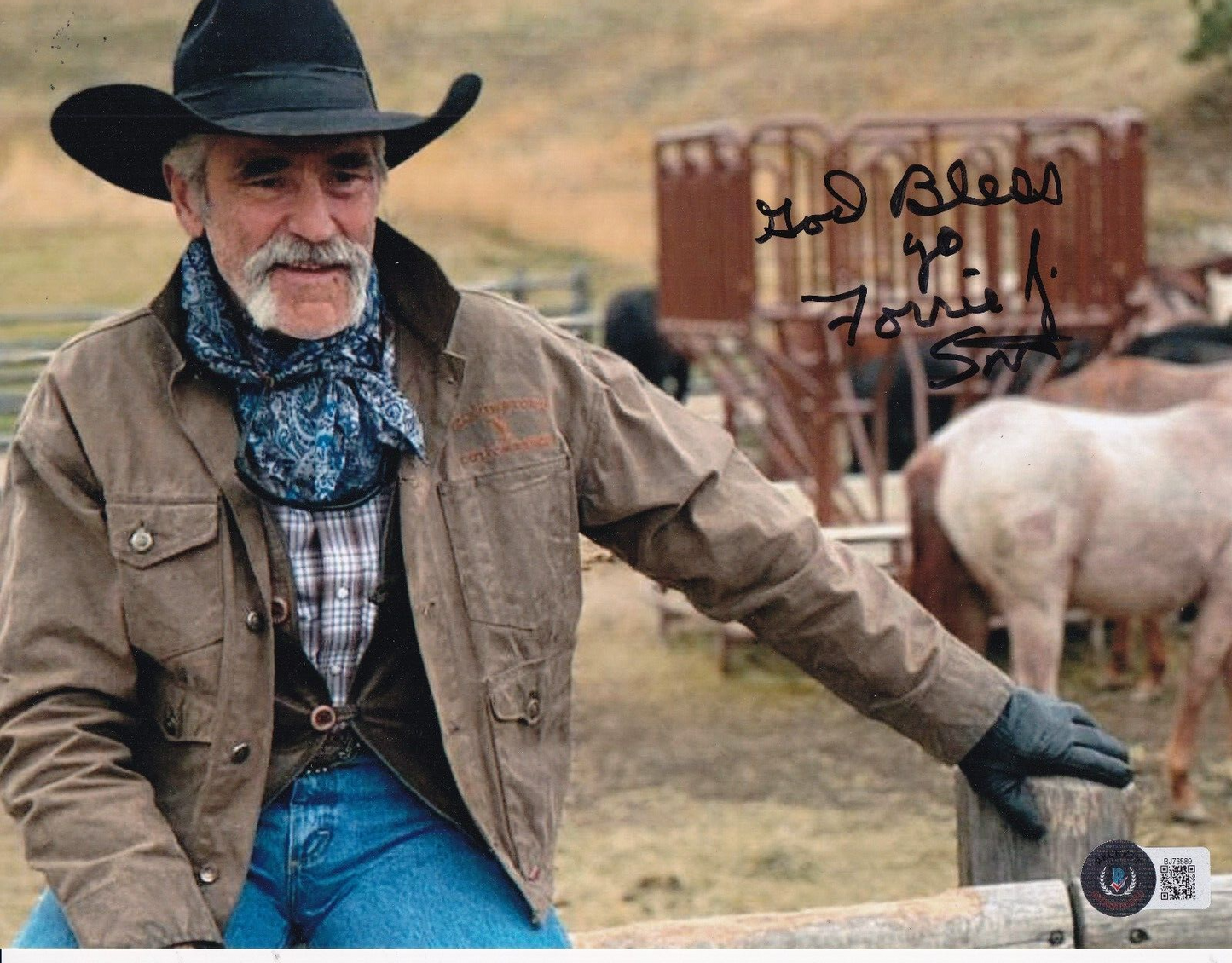 FORRIE J SMITH signed (YELLOWSTONE) Lloyd autographed 8X10 photo BECKETT BJ76589