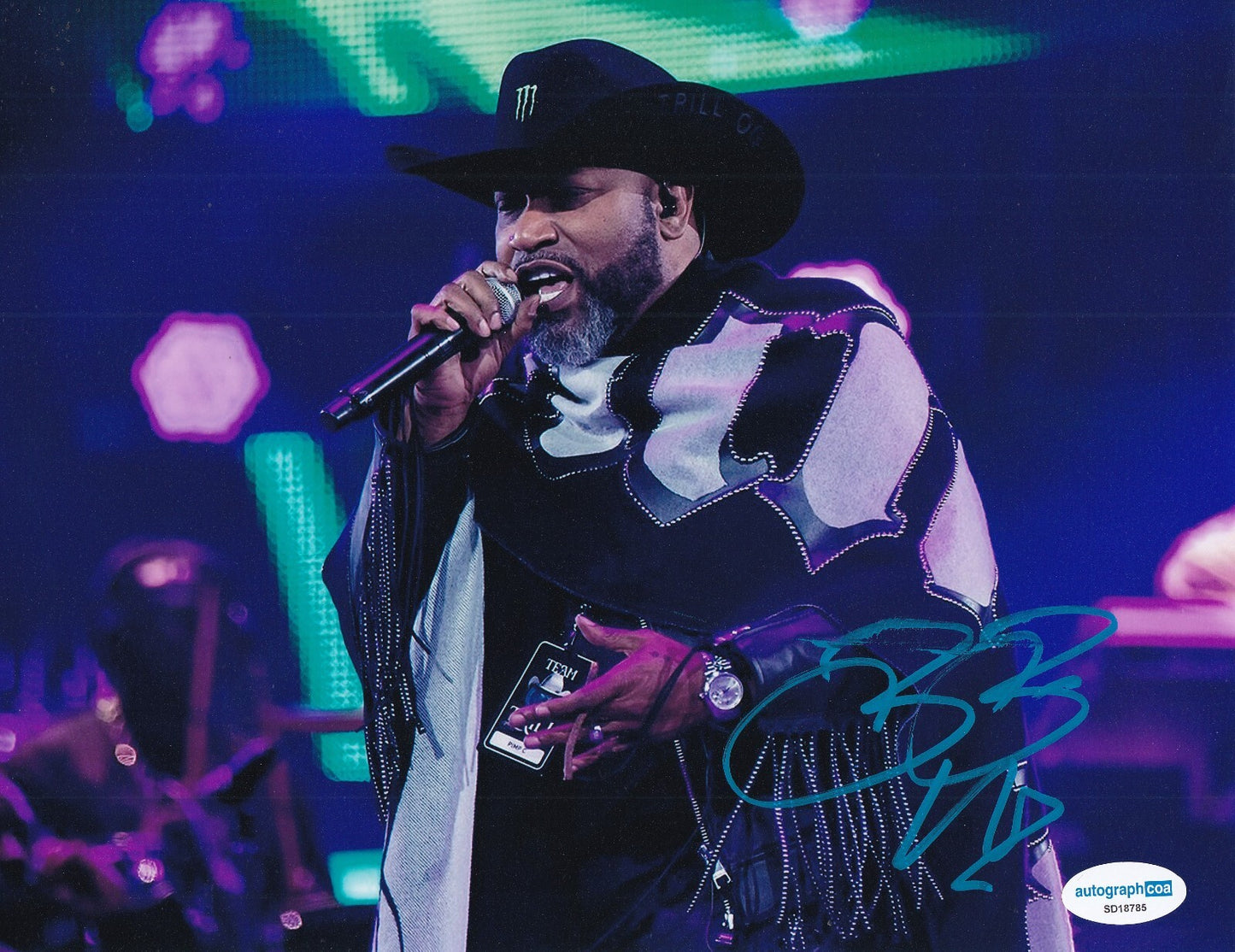 BUN B signed (GIVE ME THAT) Music Singer rapper 8x10 photo ACOA SD18785