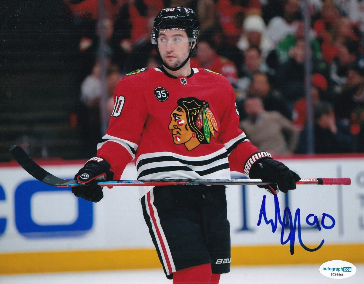 TYLER JOHNSON signed (CHICAGO BLACKHAWKS) Hockey 8X10 photo ACOA SC98565