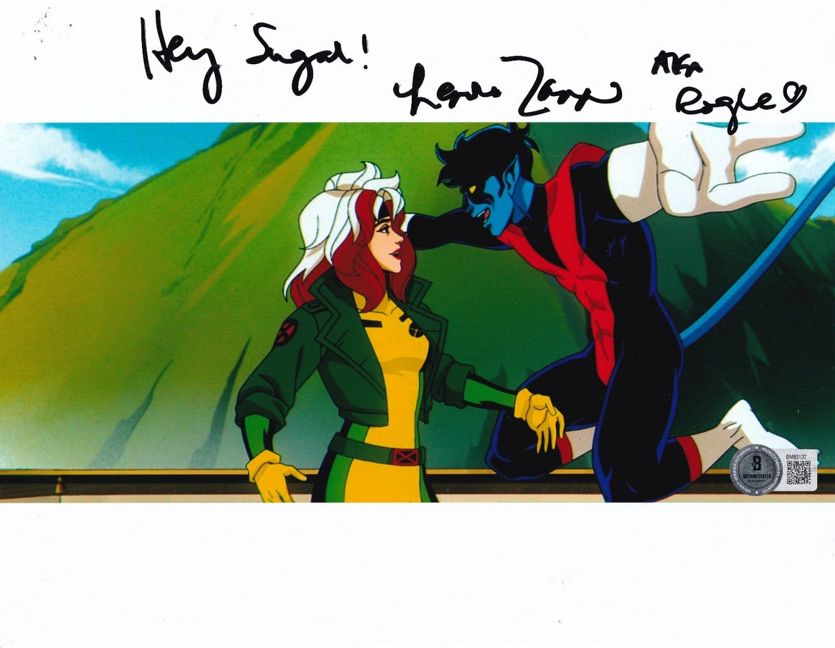 LENORE ZANN signed (XMEN Animated Series) Rogue 8X10 photo BECKETT BAS BM85137