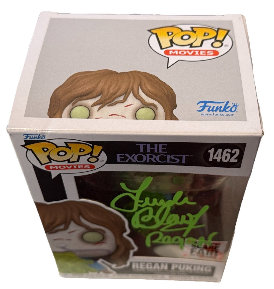 LINDA BLAIR signed (THE EXORCIST) #1462 Regan Puking Funko Pop JSA CI94602
