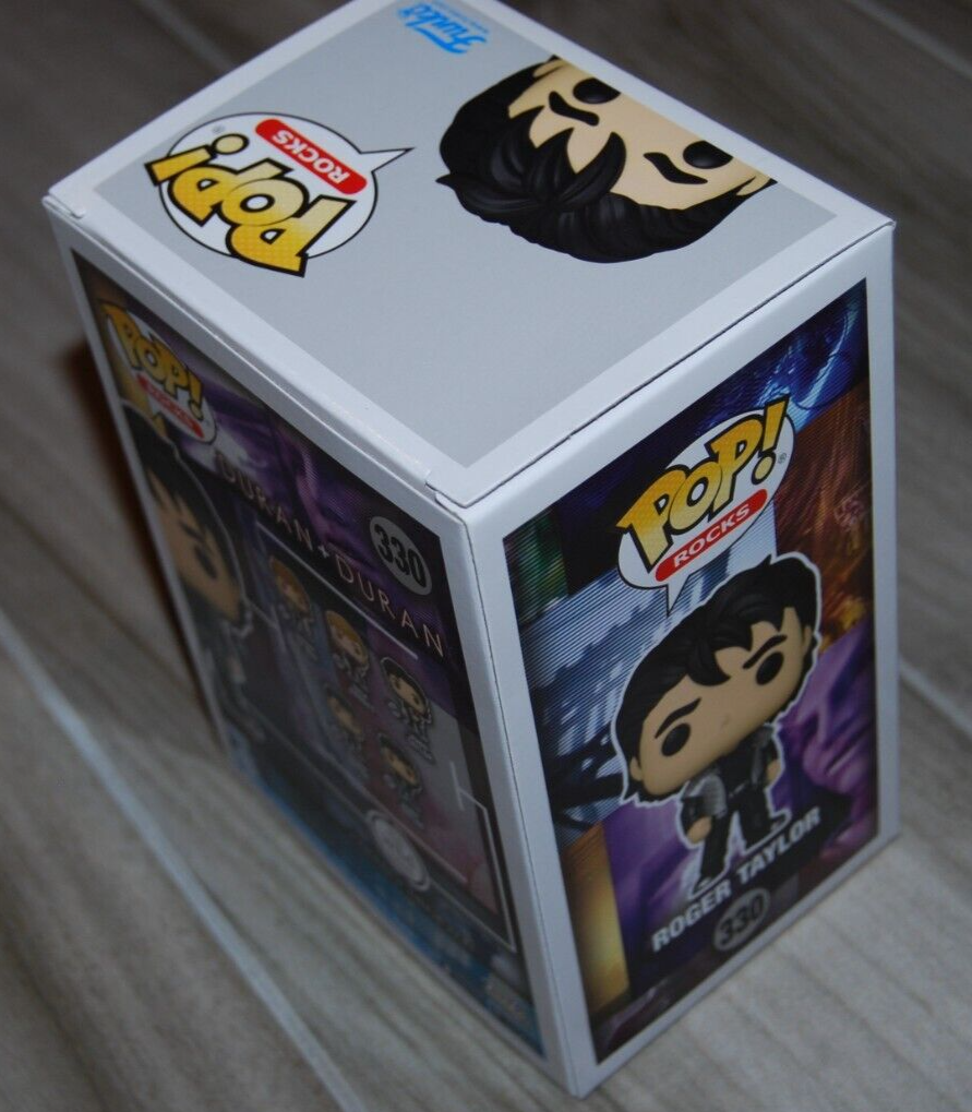 ROGER TAYLOR signed (DURAN DURAN) #330 Pop Rocks! Funko Pop BECKETT AD27050