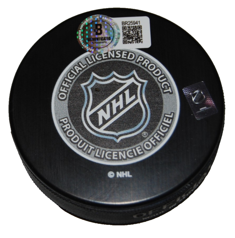 CAM FOWLER signed (ST LOUIS BLUES) 2025 Winter Classic puck BECKETT BR25941