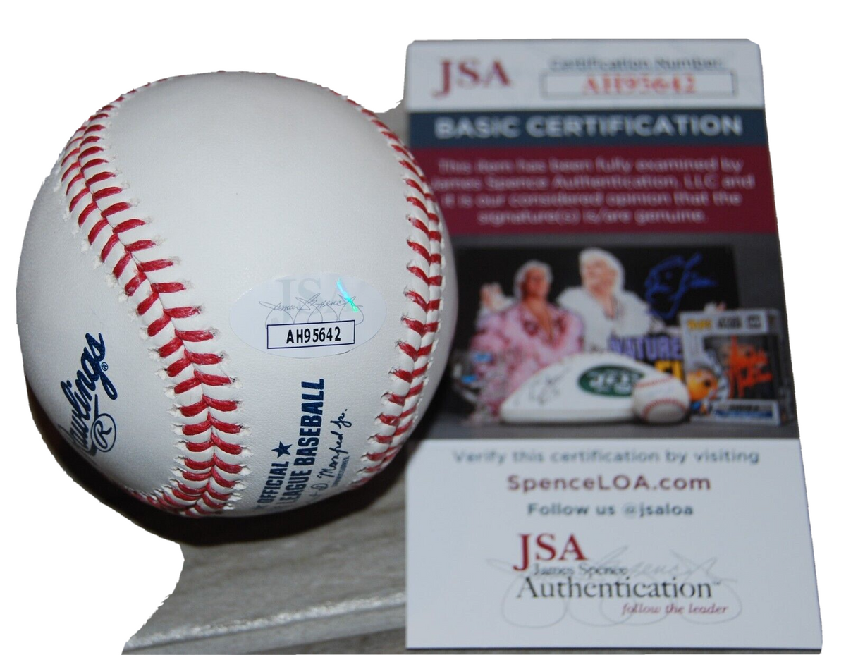 THAD WARD signed (WASHINGTON NATIONALS) Prospect OML baseball JSA COA AH95642