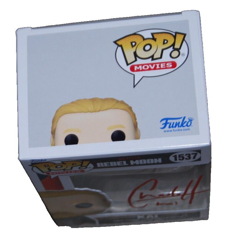 CHARLIE HUNNAM signed (REBEL MOON) Kai Funko pop #1537 BECKETT BAS BR25980
