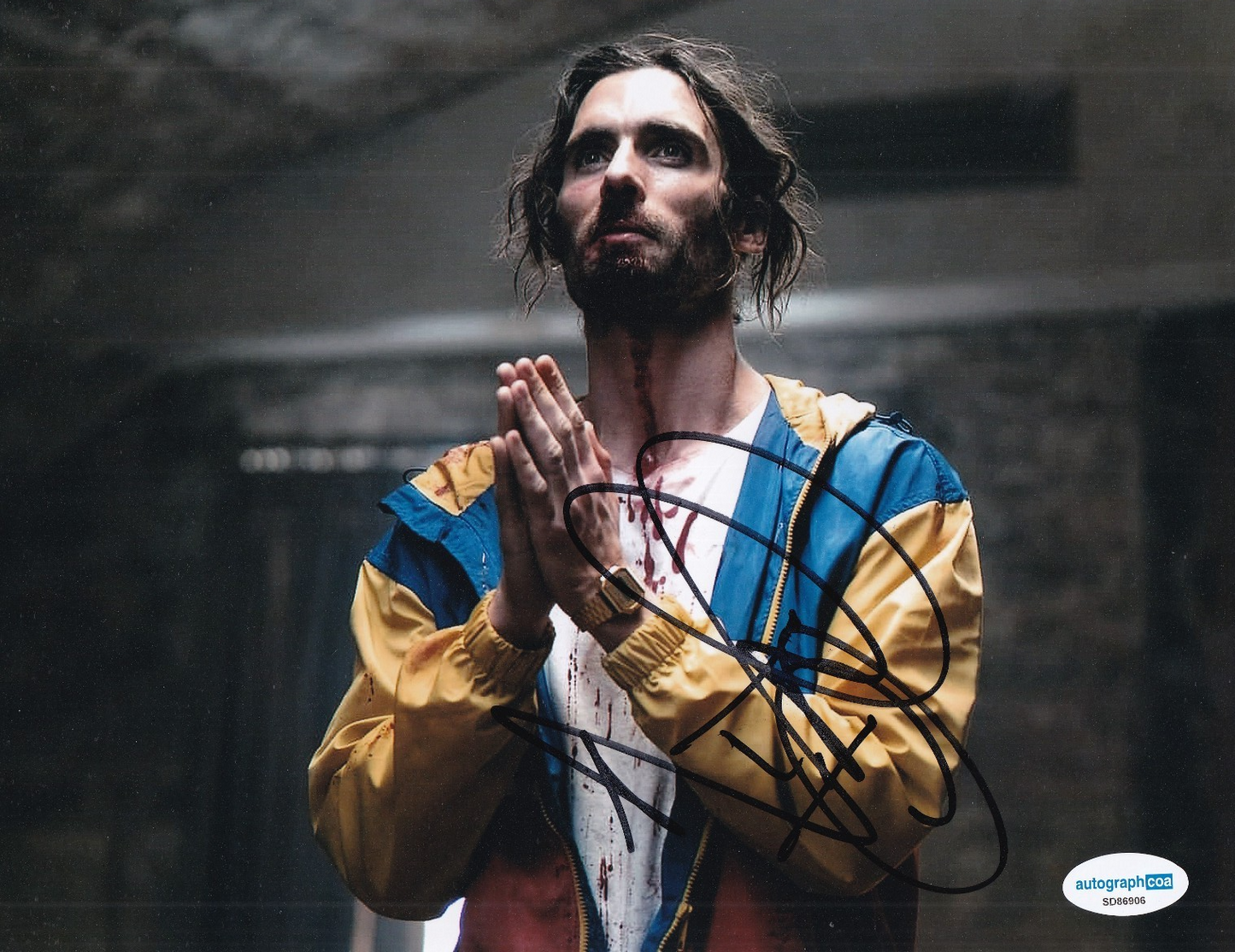 TYSON RITTER signed (PREACHER) Jesus Christ Movie 8X10 photo ACOA SD86906