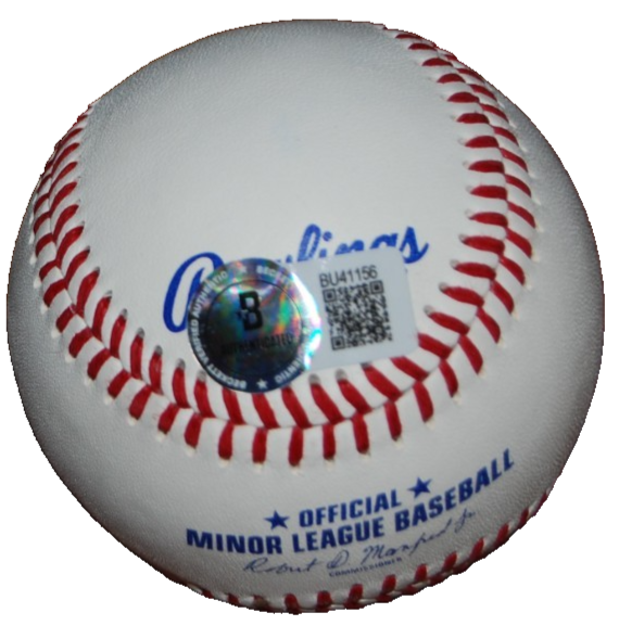 COLSON MONTGOMERY signed (CHICAGO WHITE SOX) minor league ball BECKETT BU41156