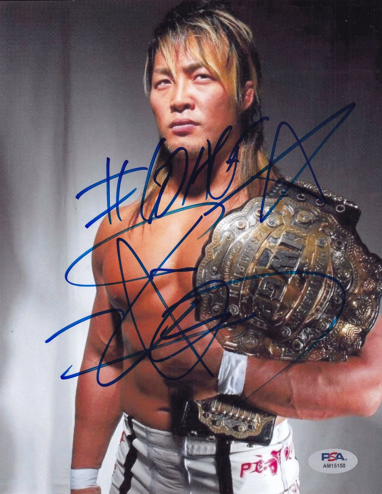 HIROSHI TANAHASHI signed (NEW JAPAN PRO WRESTLING) 8X10 photo PSA/DNA AM15150