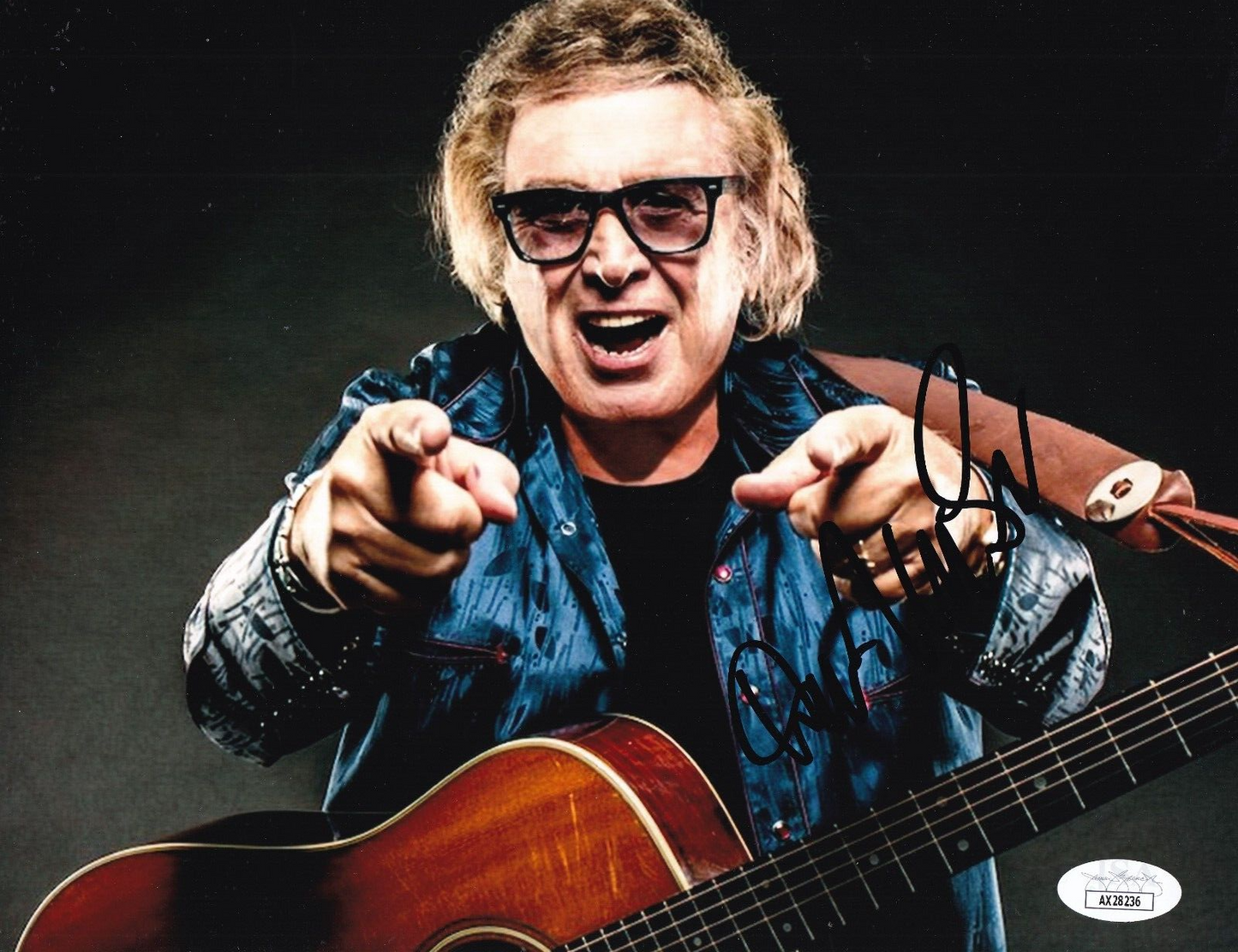DON MCLEAN signed (AMERICAN PIE) Music Singer 8X10 photo JSA COA AX28236