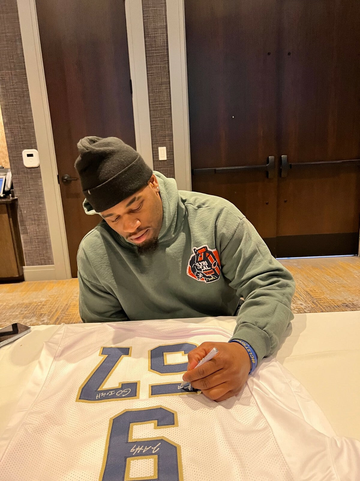 JUSTIN & JAYSON ADEMILOLA signed (NOTRE DAME FIGHTING IRISH) White XL jersey JSA
