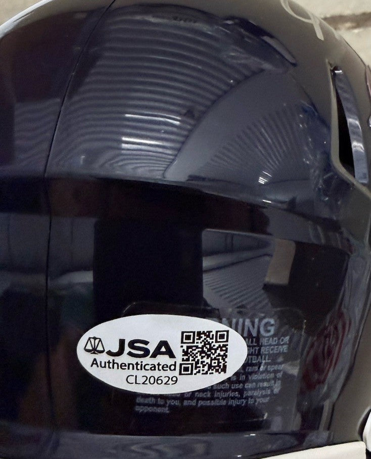 JAYLON JOHNSON signed (CHICAGO BEARS) 🐻 mini football helmet JSA COA CL20629