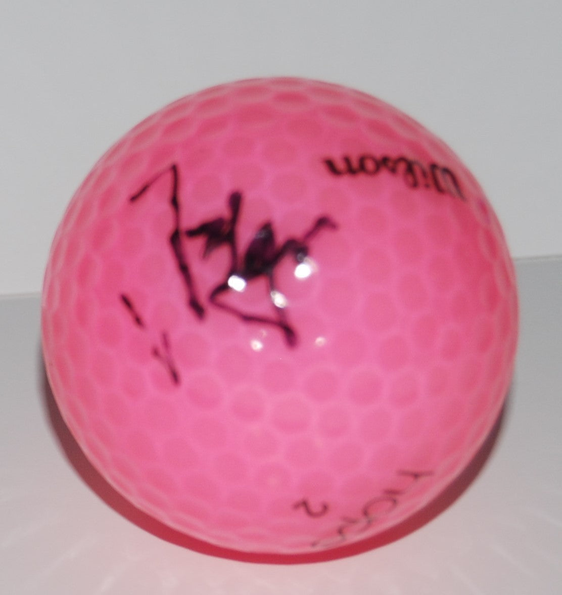 SHANSHAN FENG signed *LPGA* PINK WILSON HOPE golf ball W/COA CHINA CHINEASE